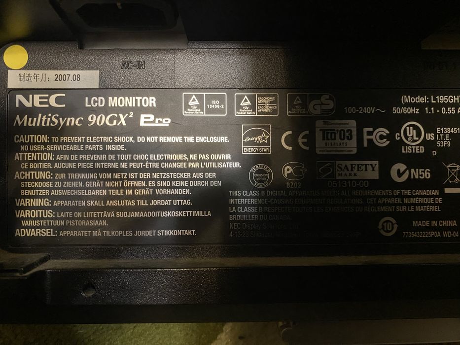 Монітор NEC 90GH2 Pro-BK-3