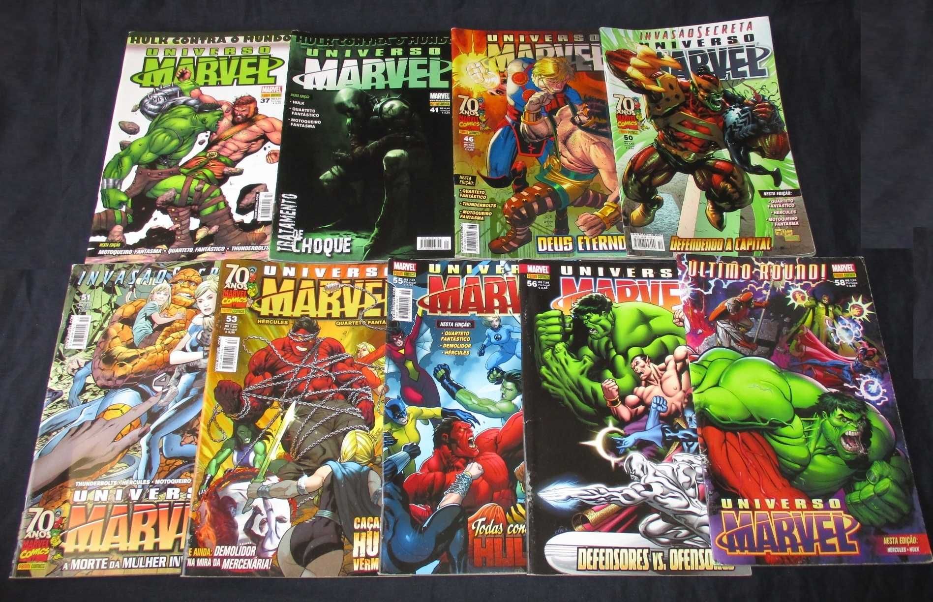 Livros BD Universo Marvel 1ª série 2008 Panini Comics