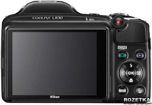 Фотоаппарат Nikon Coolpix L830 Black