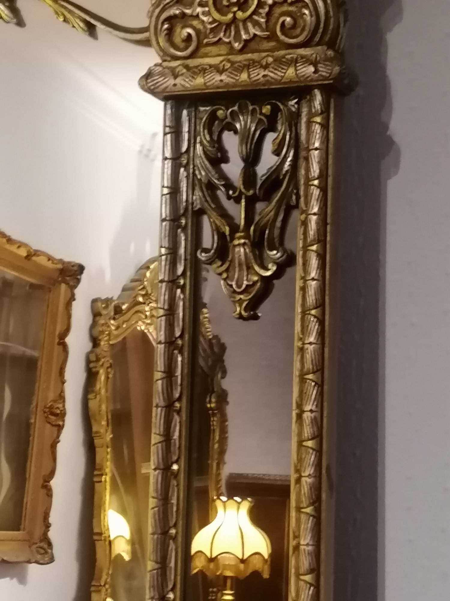 Antigo grande Espelho de corpo inteiro/chão (ou de parede). Luís XV