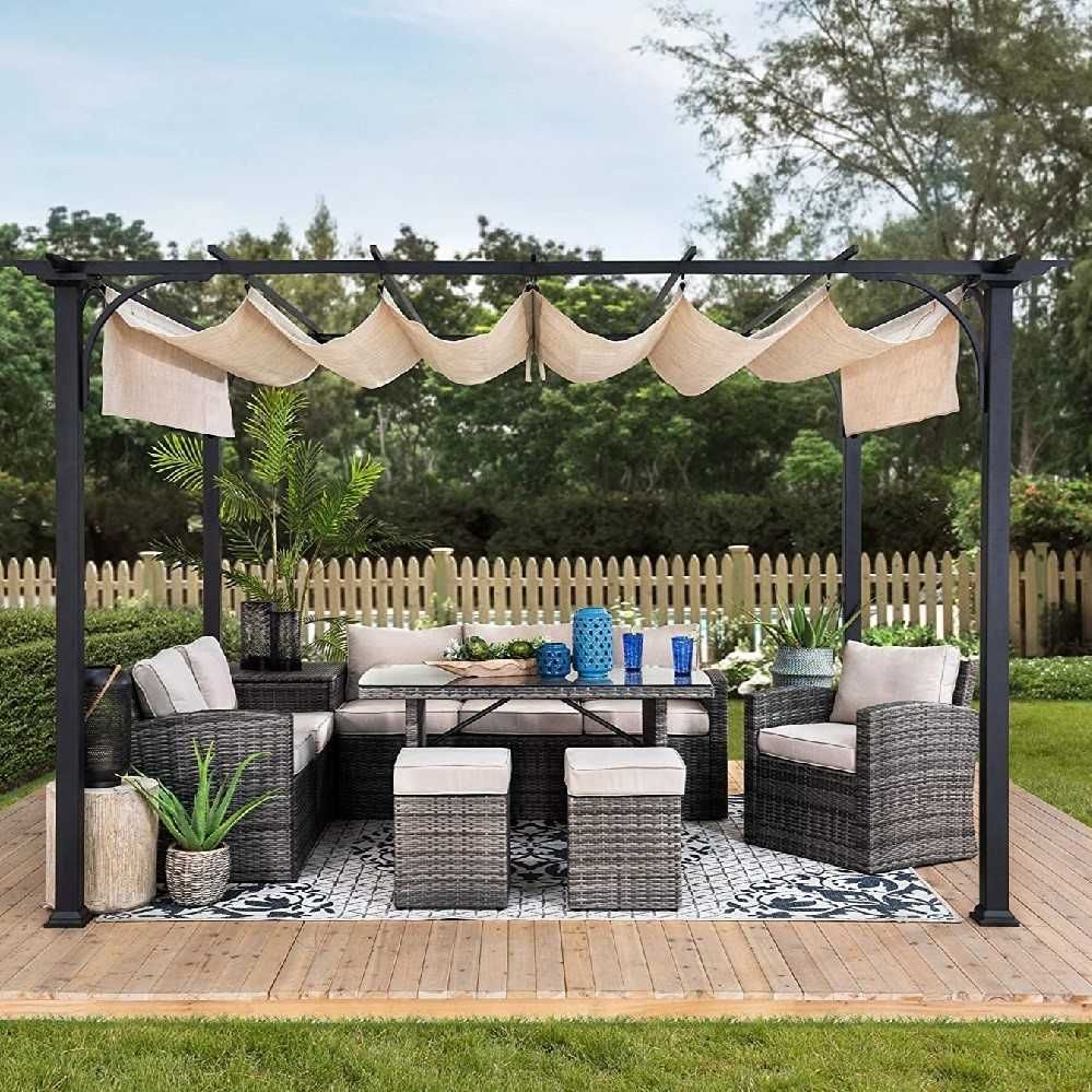 Pergola tarasowa 2,8x3,6 m pergola ogrodowa pawilon ogrodowy mocna