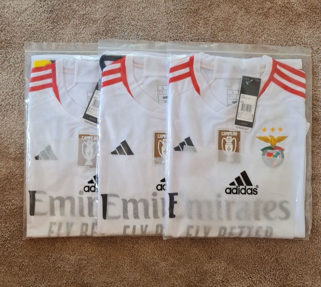 Camisola branca alternativa Benfica