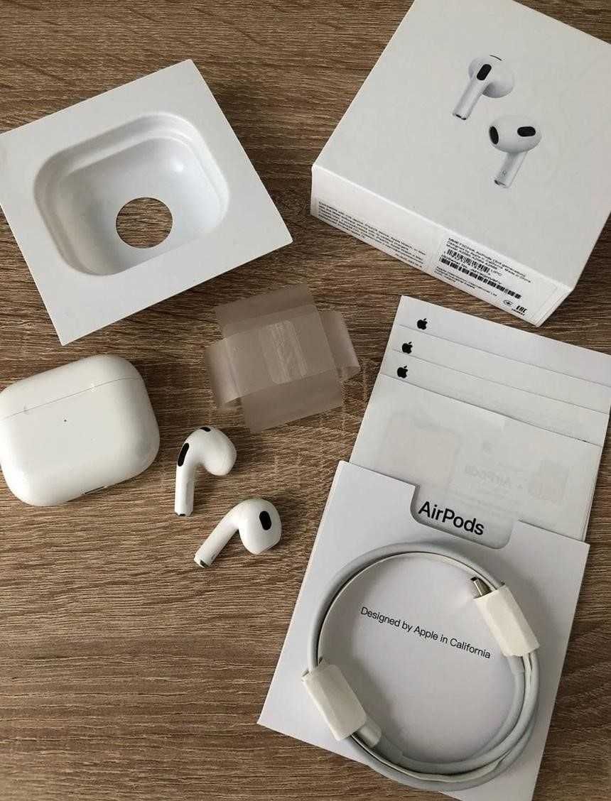 Apple AirPods 3 Оригінал 1 в 1. Чистий звук