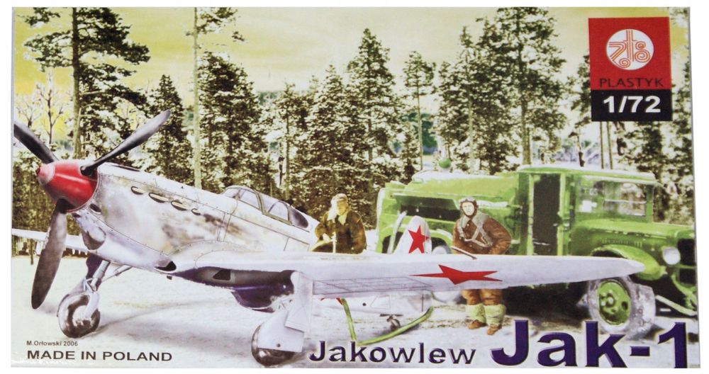 Model do sklejania Plastyk S-031 samolot Jakolew Jak-1