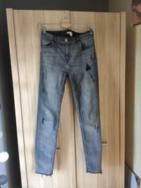 Spodnie jeansowe jeansy h&m hm 38