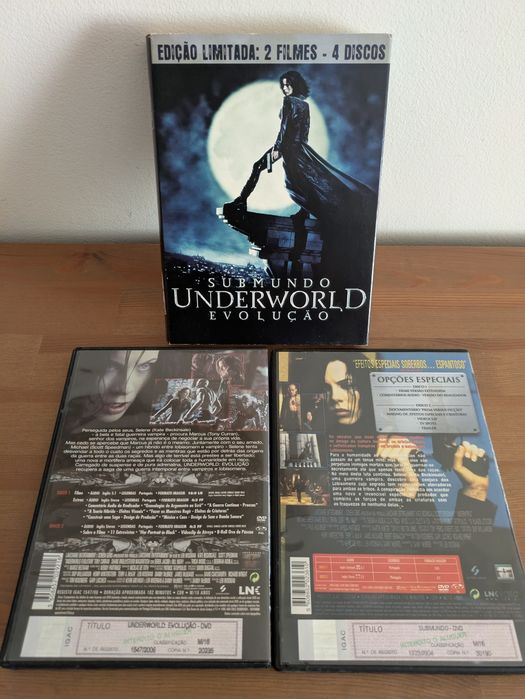Duplo Pack DVD "Underworld" Submundo + Evolução - Edição Especial