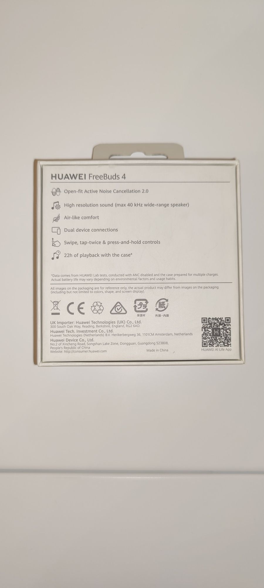 Наушники Huawei FreeBuds 4 Silver Frost