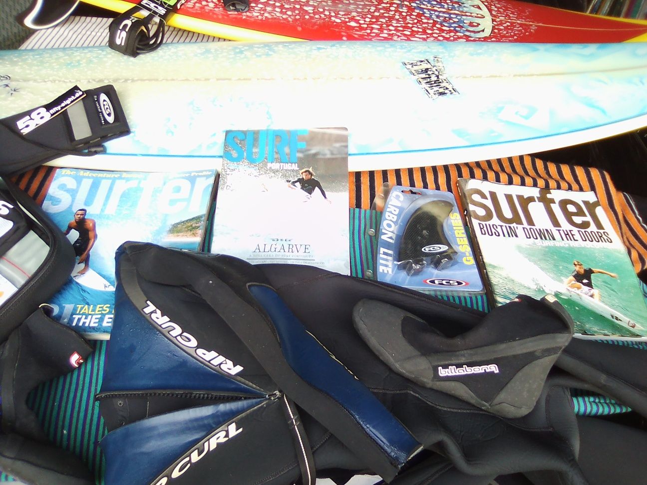 SURF, Material, pranchas,fatos, finos, etc