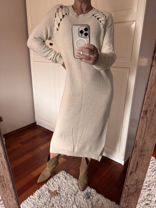 Sukienka sweterkowa Asos 36 #welna
