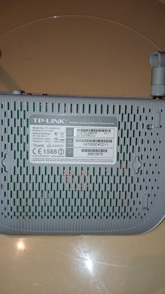 Router TP link 30mps wireless N ADSL2+