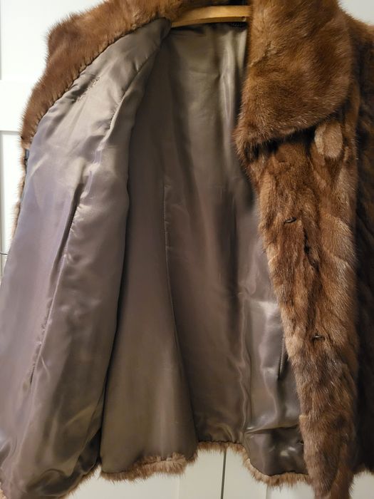 Futro kurtka z norek