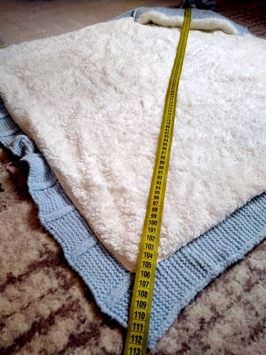 Конверт - одеялко на виписку блакитного кольору