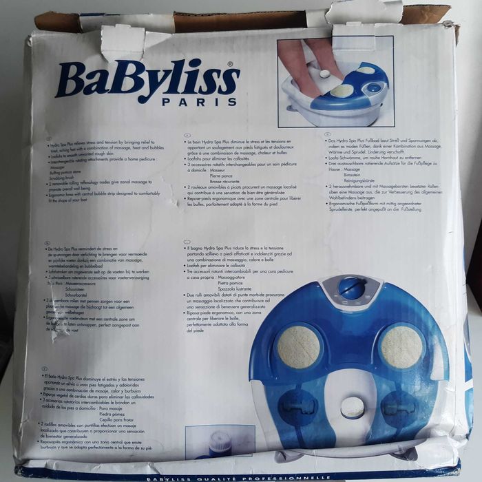 BaByliss Hydro Spa Plus Hidro Massagem p/ Pés Funcional
