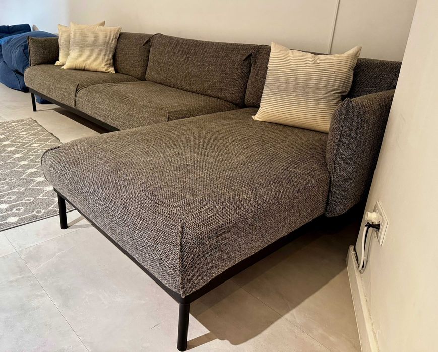 ÄPPLARYD
Sofá 3 lugares + chaise longue, Lejde cinz - IKEA APPLARYD