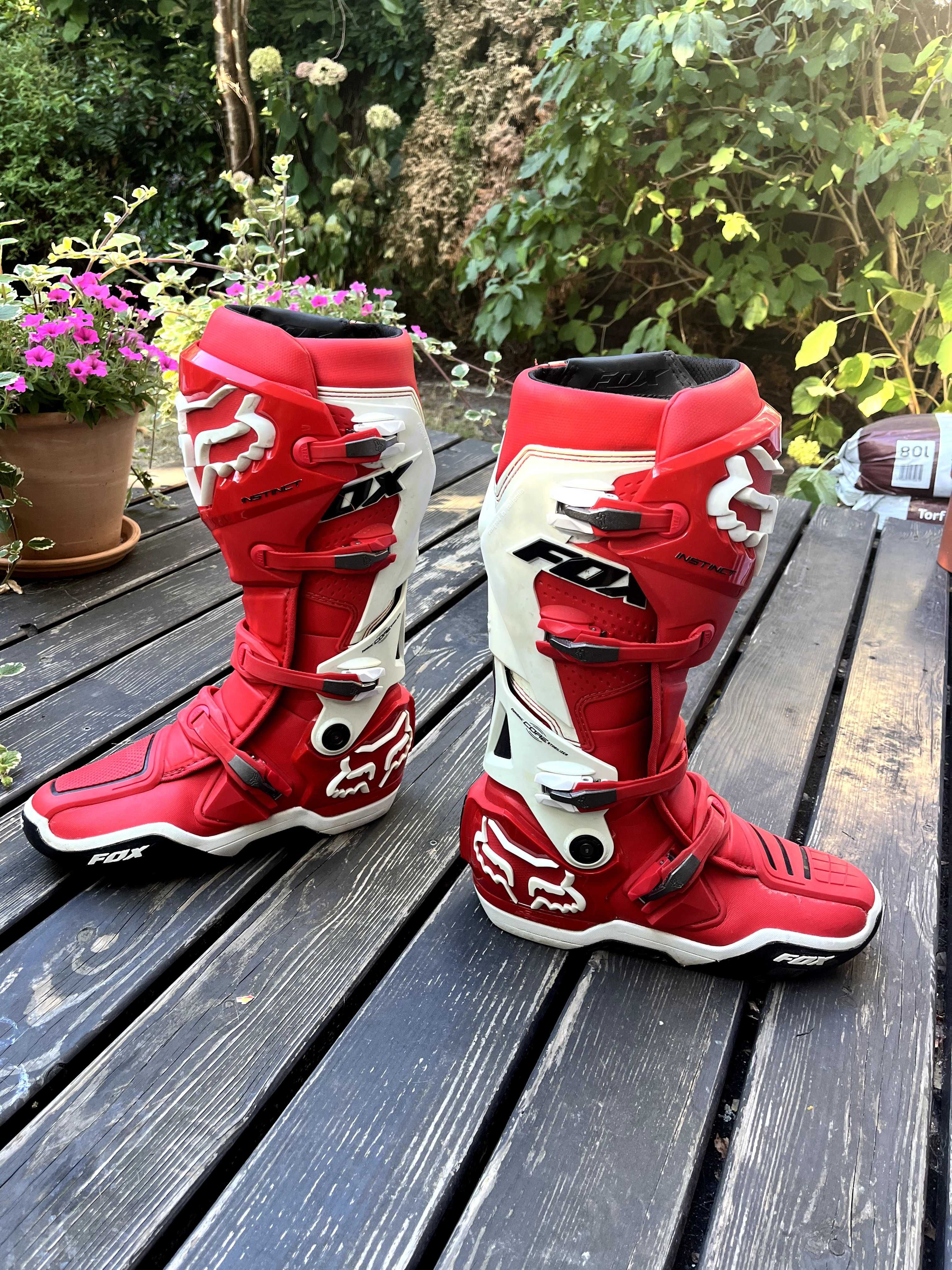 Buty motocyklowe Cross - Fox Instinct - prawie NOWE (użyte 2 razy)