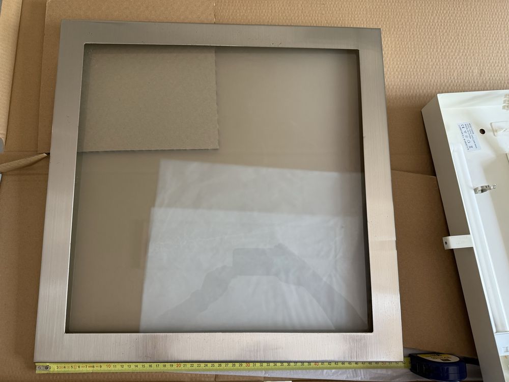 Luz de Tecto para Cozinha em Inox - 3 Lâmpadas de 24 Watt