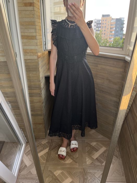 Вечірнє , випускне чорне  плаття міді