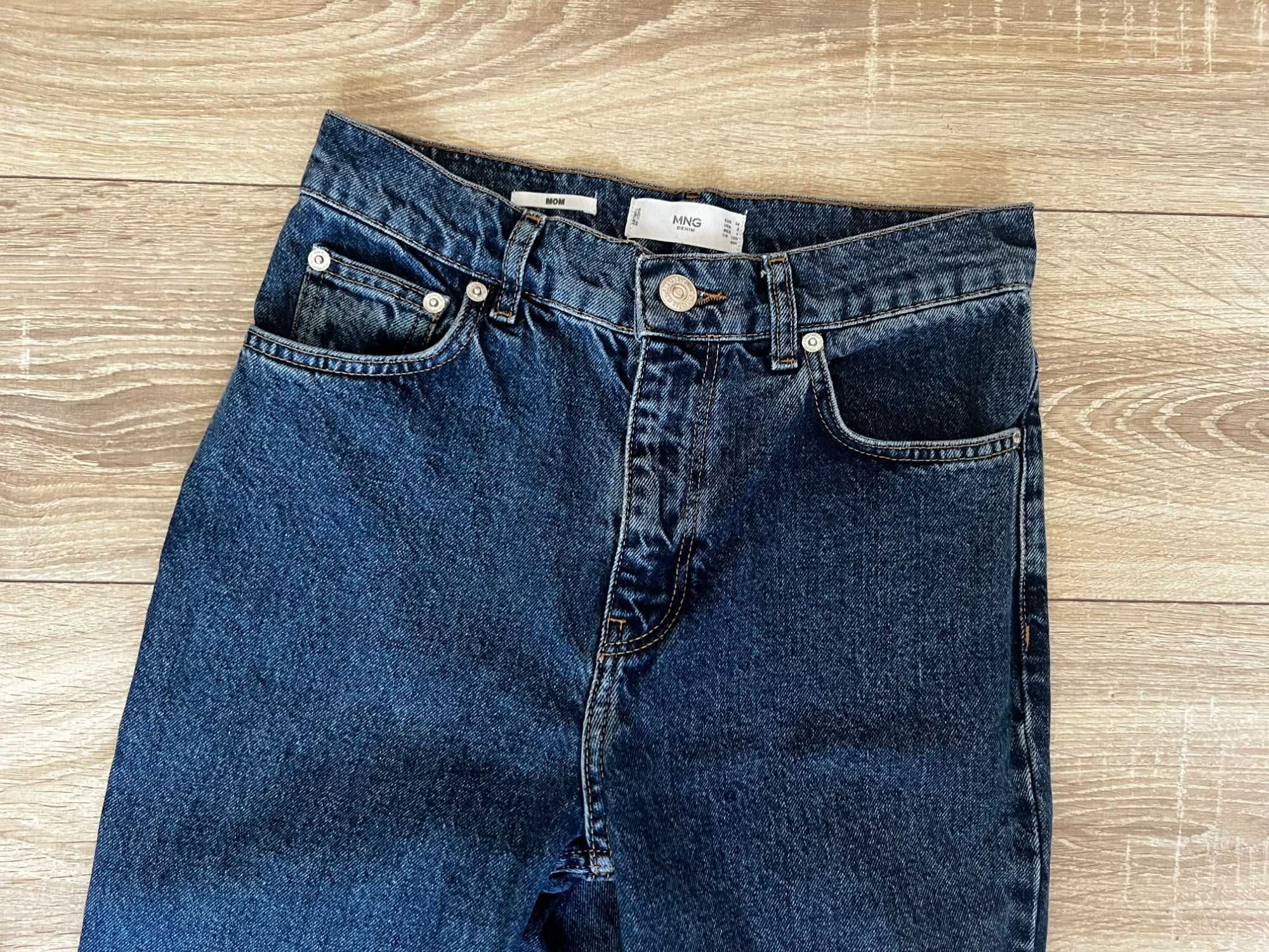 Mango klasyczne spodnie jeansy mum jeans XS 34