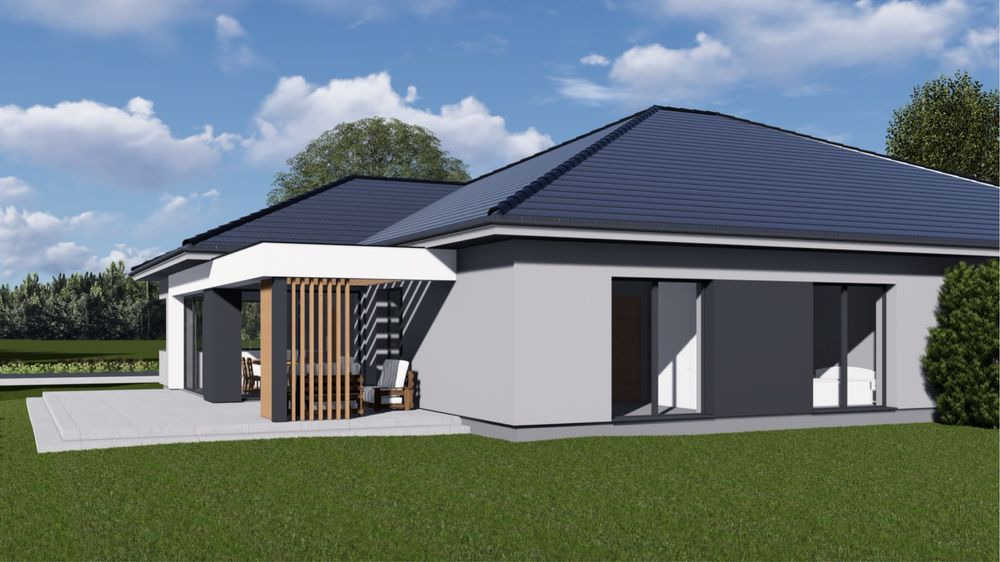 NOWOŚĆ! Nowoczesny dom- bliźniak Tarnowo Podgórne- duży ogród