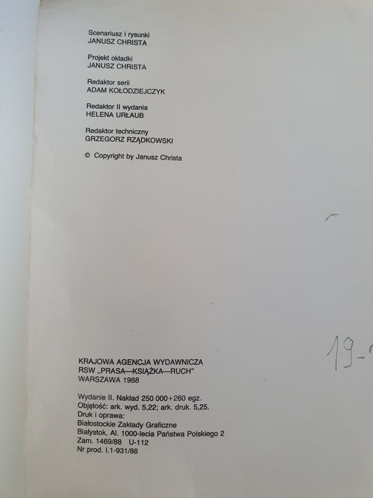 Komiks Kajko i Kokosz "Rozprawa z Dajmiechem" 1988 r.