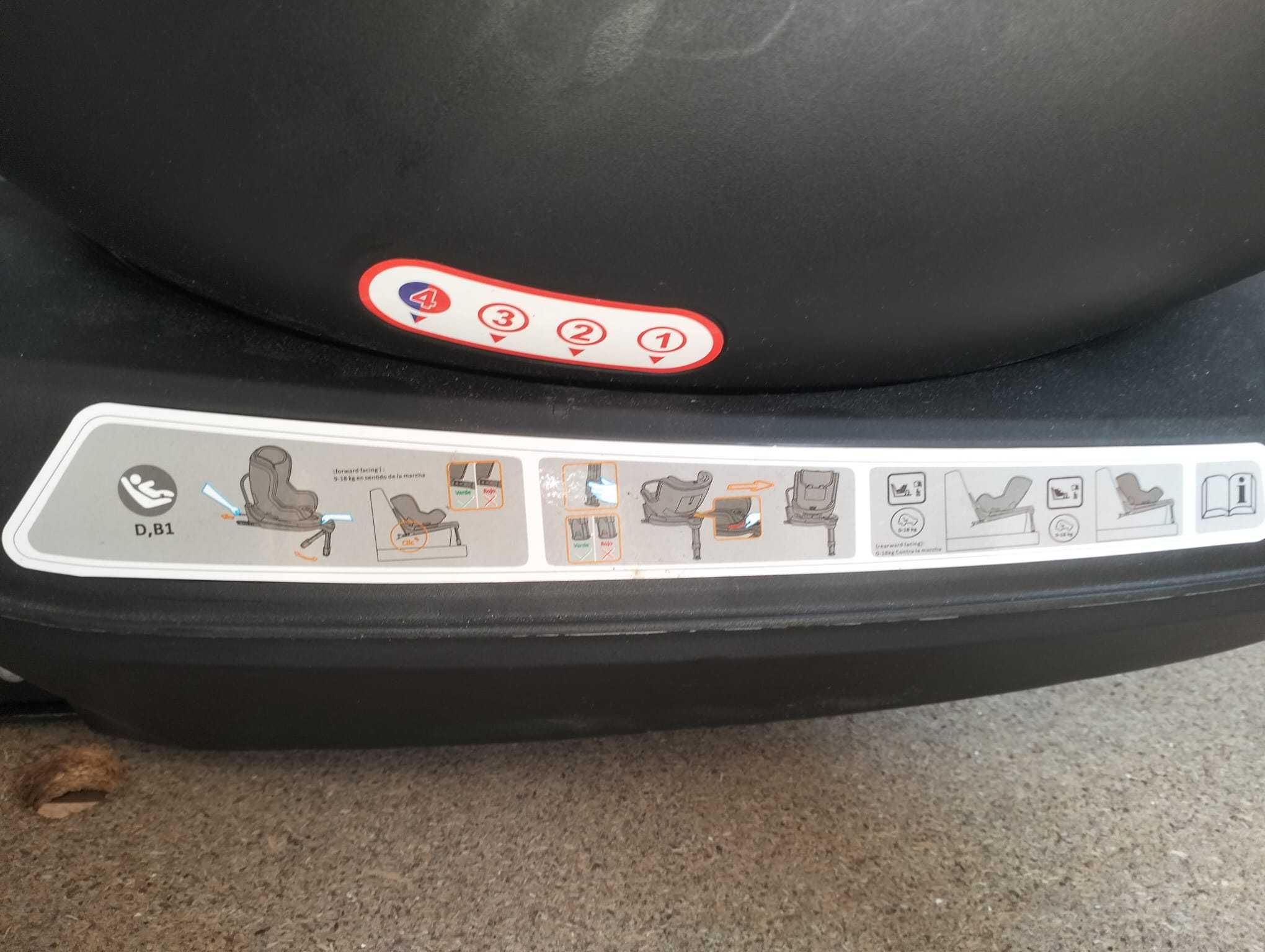 Cadeira Auto MS rotativa até 18kg