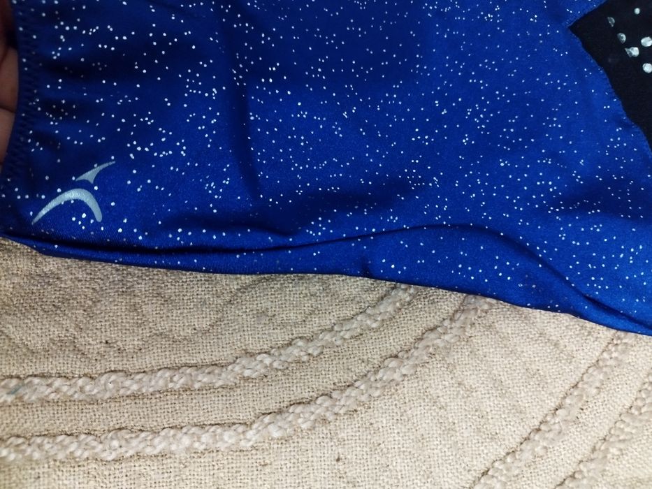 Трико купальник комбидрес для танцев гимнастики