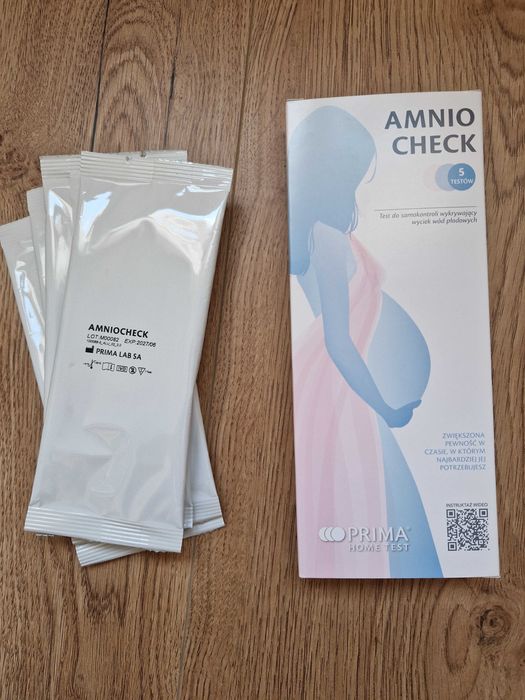 Amnio Check test wykrywający wyciek wód płodowych 4 szt.