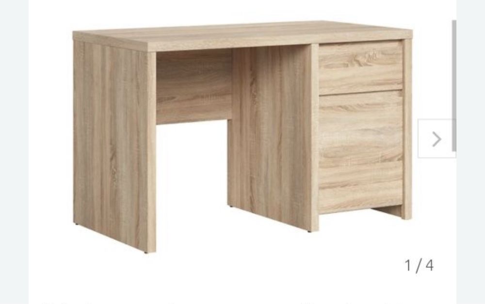 Biurko Kaspian NOWE 120cm dąb sonoma