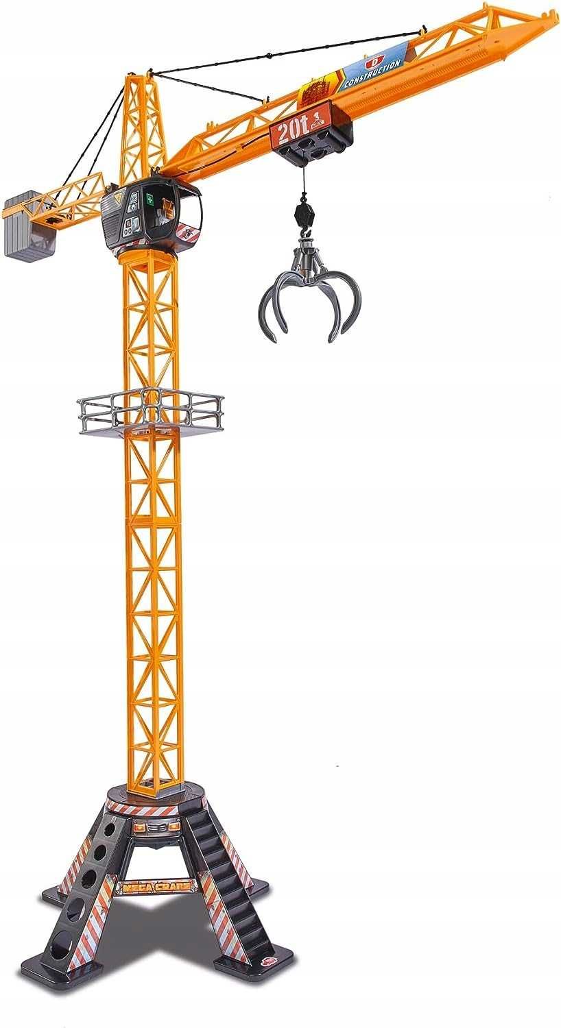 Dickie Toys Mega Crane sterowany Dźwig elektryczny 120 cm BRAKI