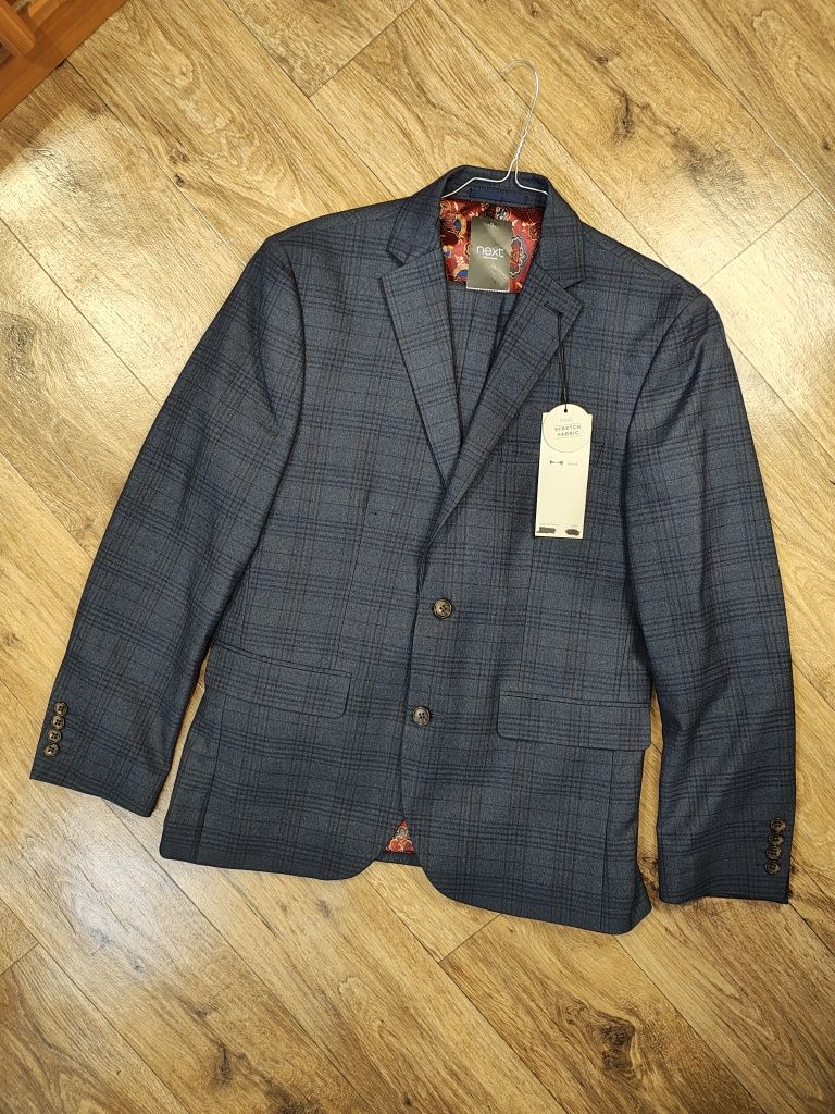 Чоловічий класичний костюм Next Stretch Fabric Slim Fit Розмір М Новий
