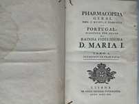 pharmacopeia Portugal publicada por ordem da rainha  D.MARIA I