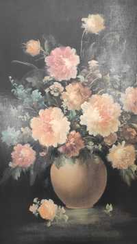 Obraz Kwiaty w wazonie w ramie 80x60 R. Renoir stan BDB