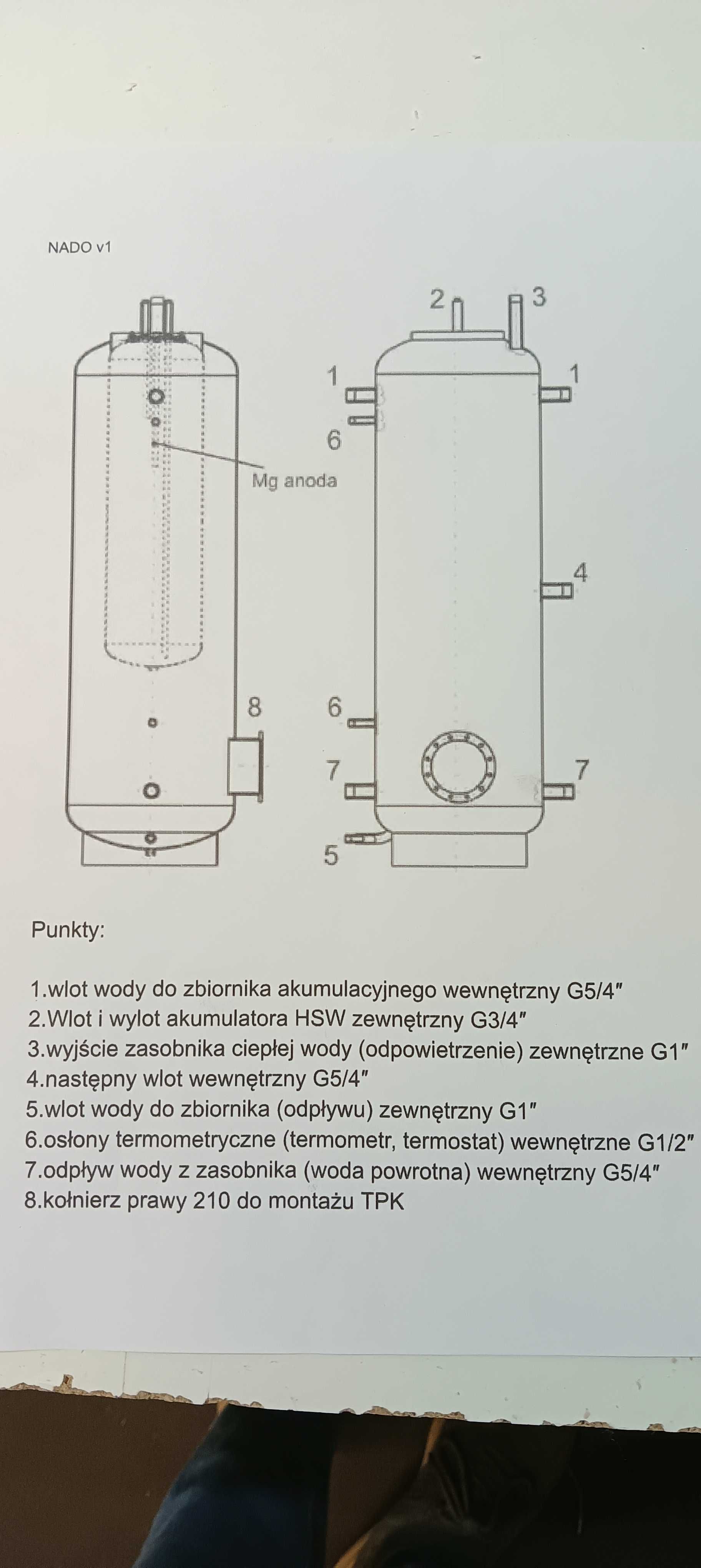 Nowy Bufor Co i CWU 1000l.