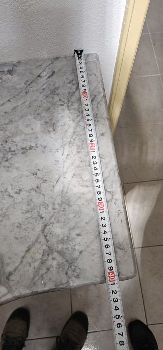 Movel casa de banho branco com pedra