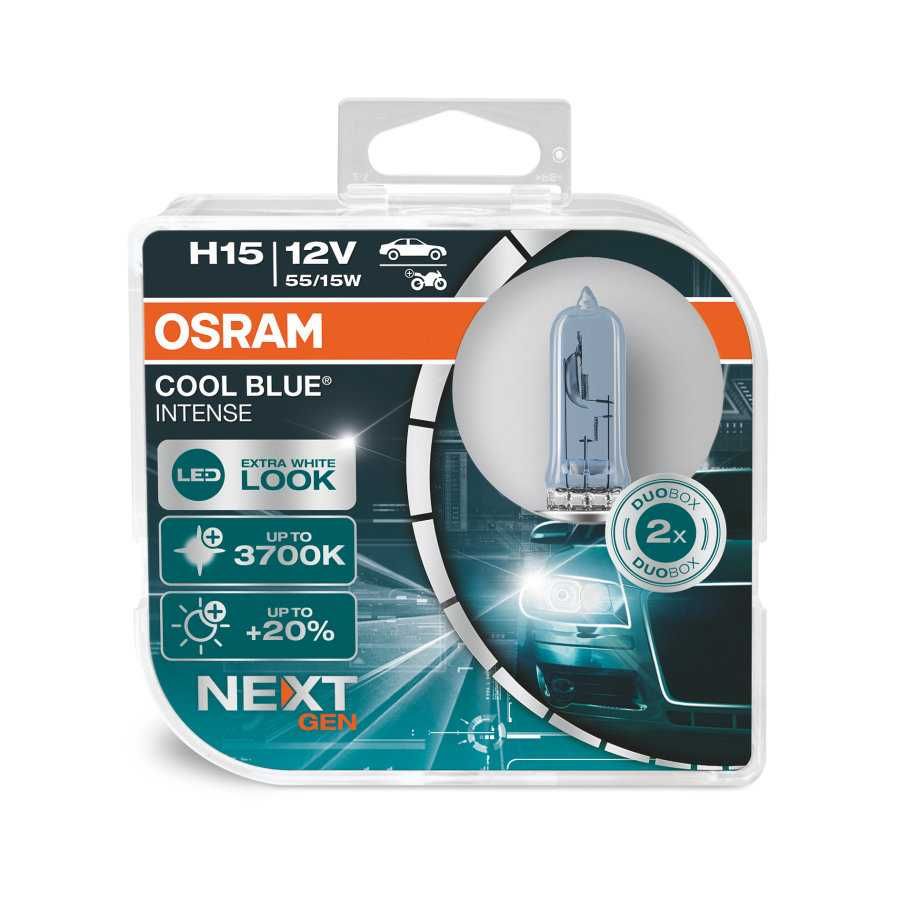 Lâmpadas Osram Cool Blue Intense Next GEN 5000K +100% H1/H4/H7/H8/H11