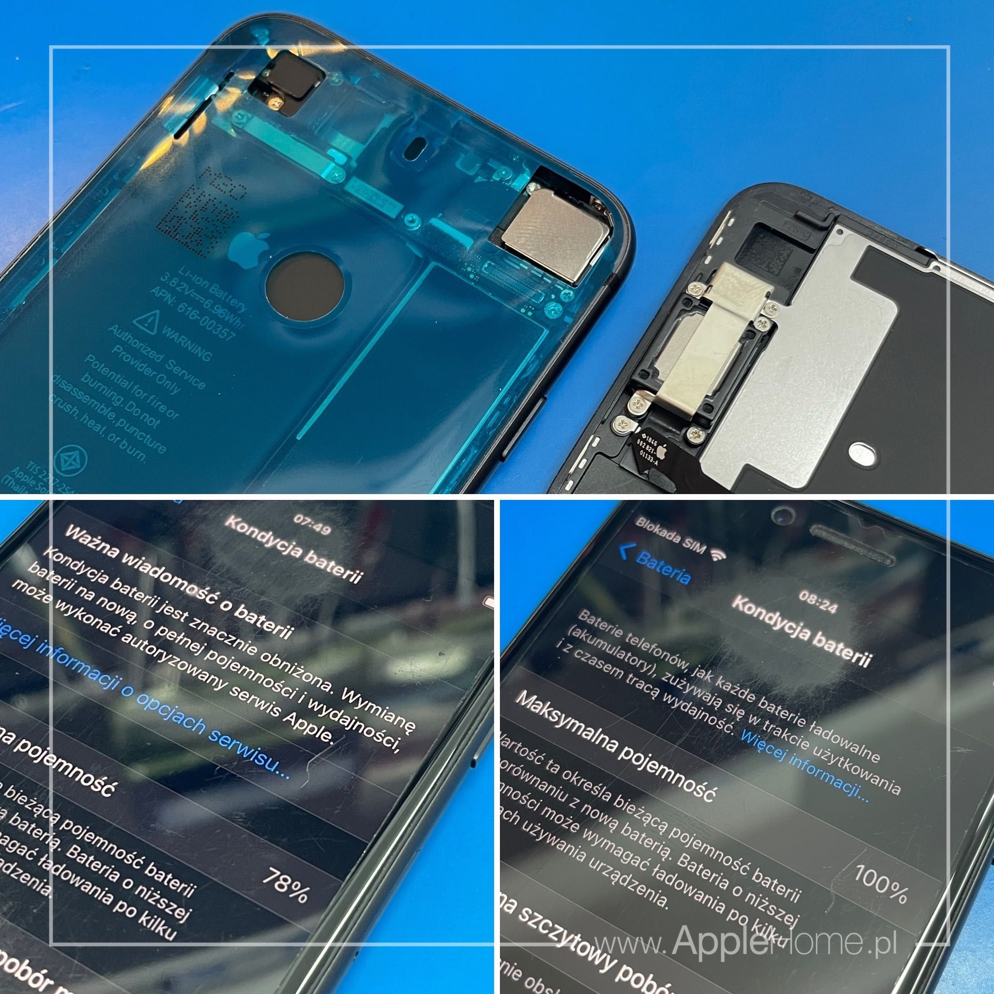 Wymiana baterii iPhone Piaseczno - naprawa od ręki