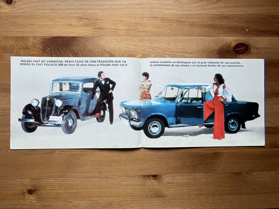 Prospekty Polski Fiat 125p instrukcja Duży Fiat