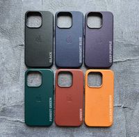 Кожаный чехол для iPhone 14-14 Pro Max Leather Case MagSafe