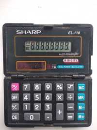 калькулятор Sharp El-118 Раритетный винтажный карманный Japan
