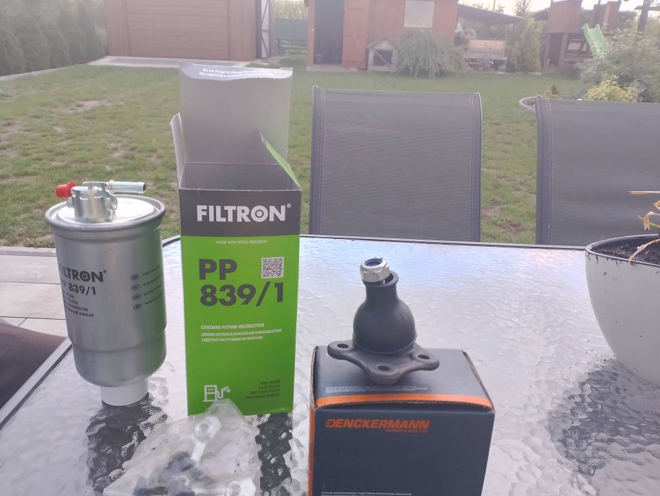 Sprzedam filtr paliwa i sworzeń