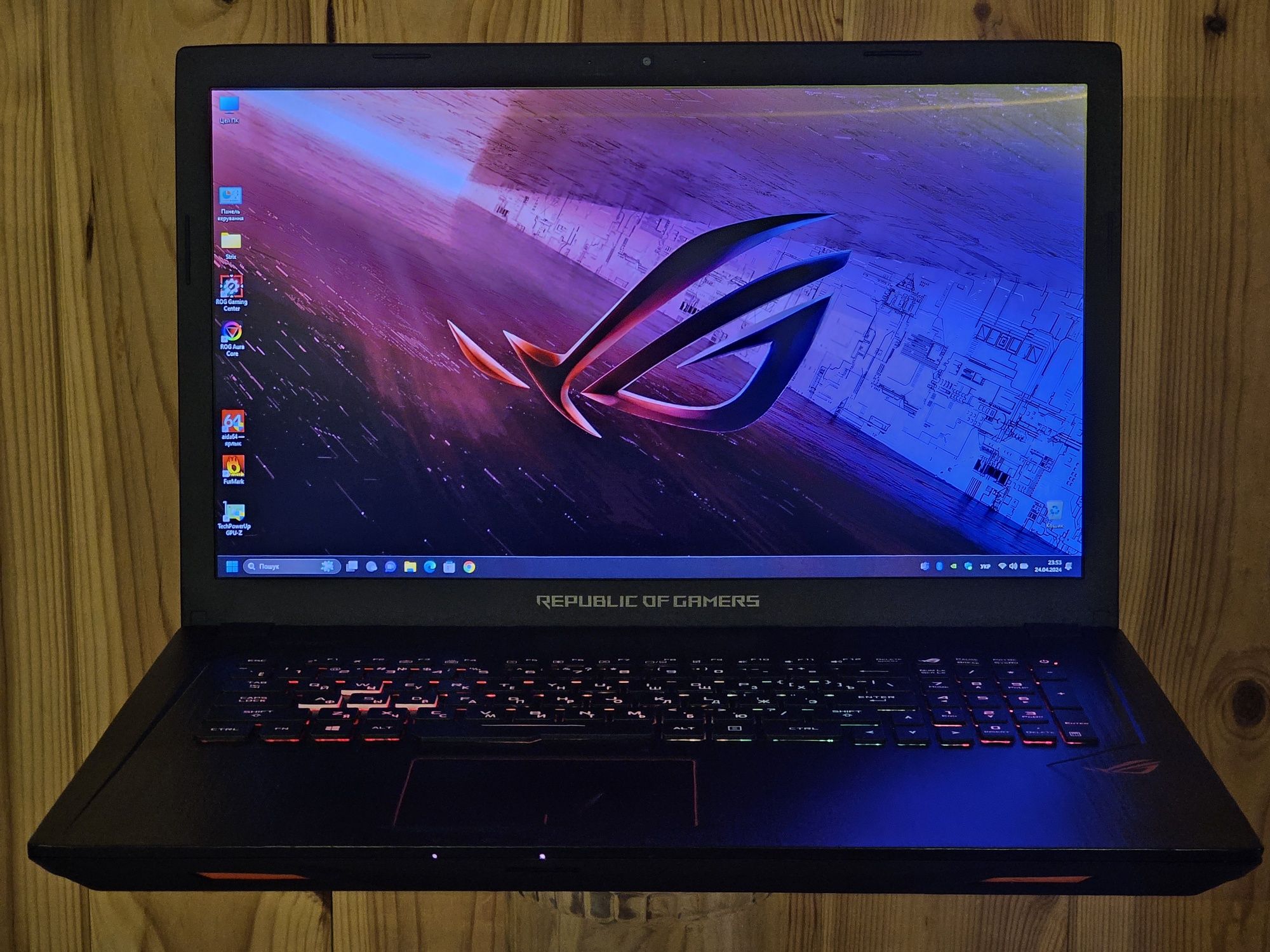 Asus Strix i7 3.8GHz/GTX 1050Ti/RAM 16GB/SSD 256/HDD 1000GB