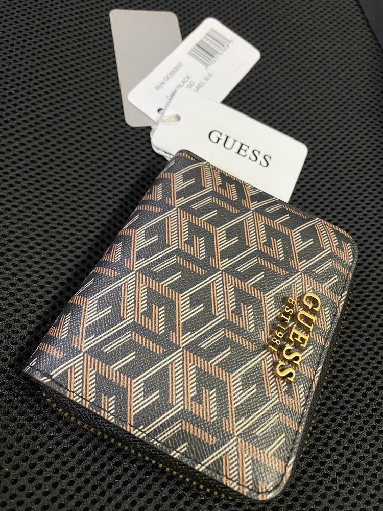 Женский кошелек Guess GC850037 black logo оригинал