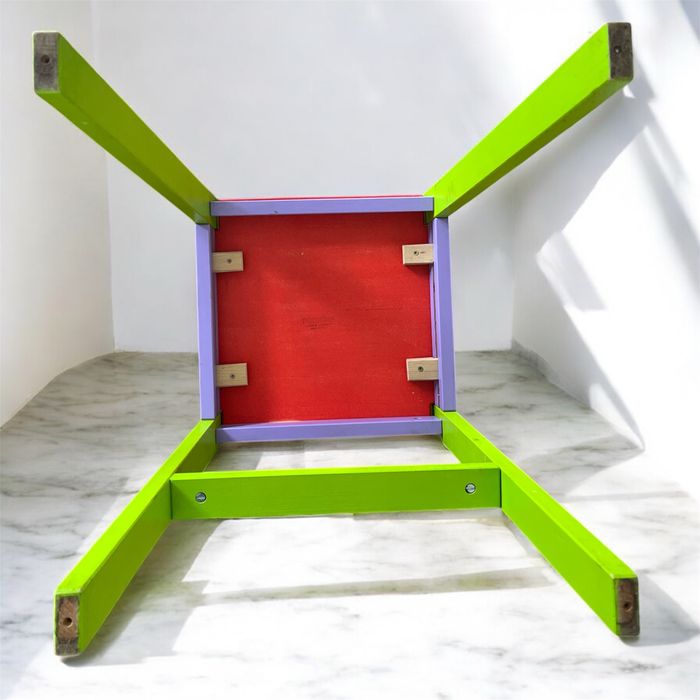 Kolorowe krzesełko dla dziecka z litego drewna bukowego Polskie