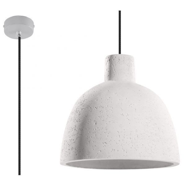 Nowoczesna Loftowa Betonowa Lampa Wisząca - uszkodzona