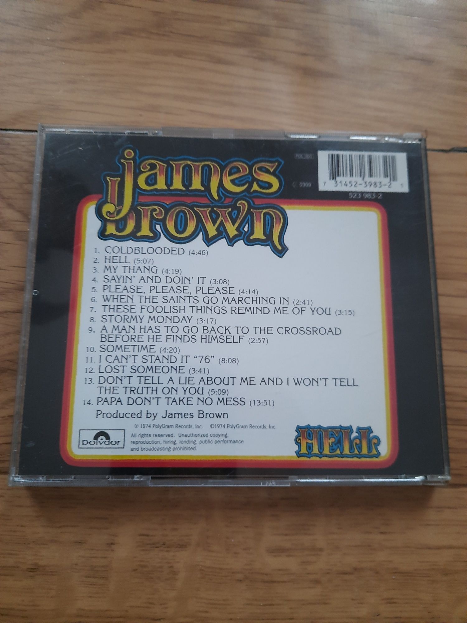 James Brown "Hell" cd