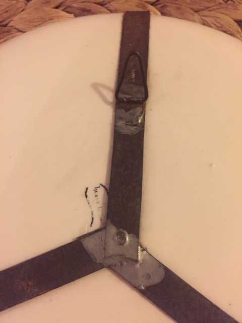 Prato decorativo amarelo torrado muito antigo