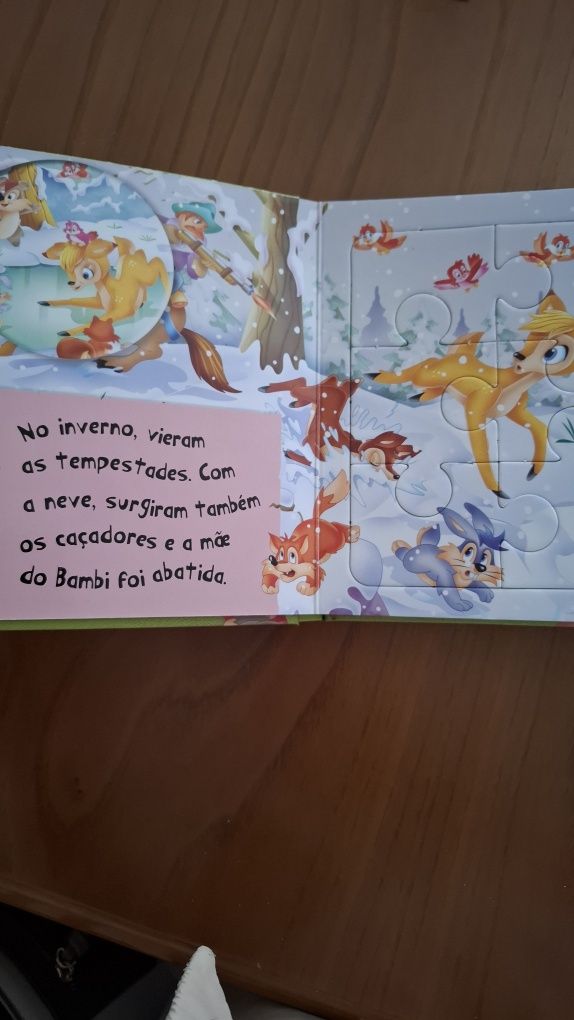 Livro com puzzles