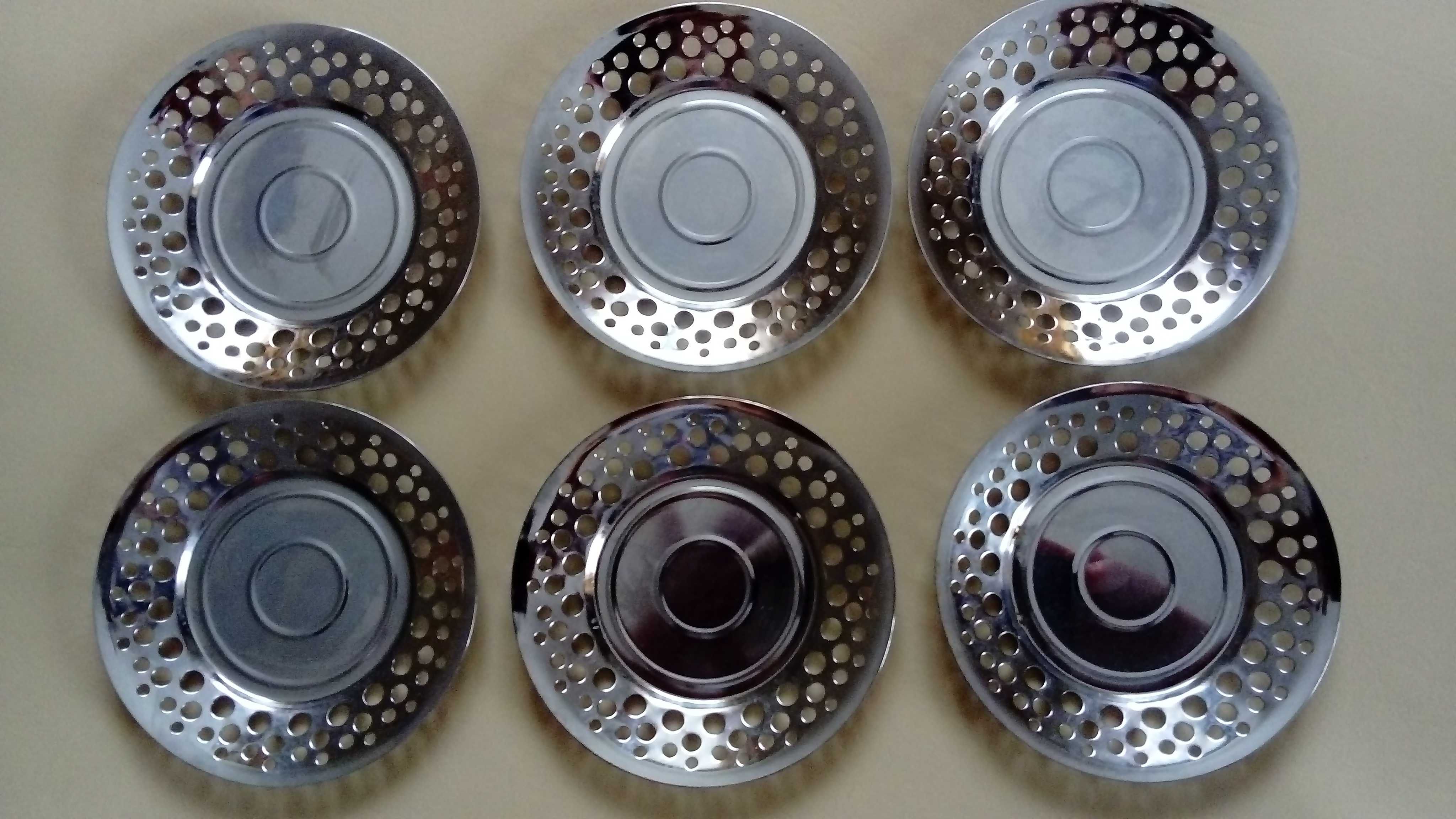 Metalowe, ażurowe podstawki pod szklanki - 6 szt