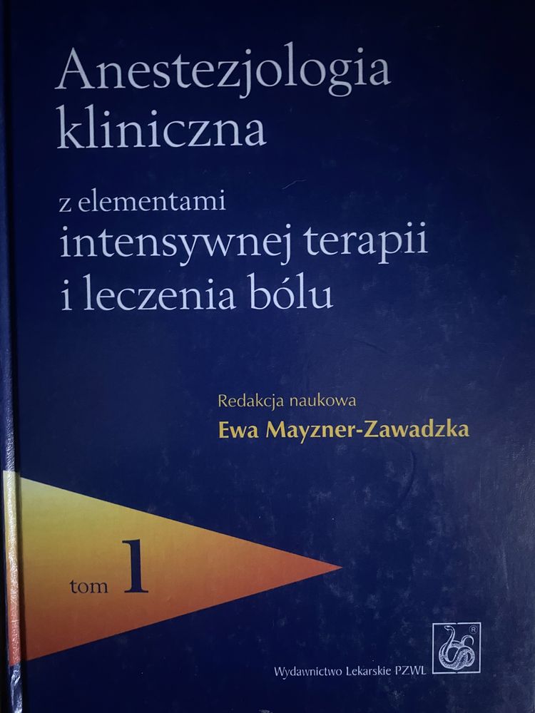 Anestezjologia kliniczna z elementami intensywnej terapii