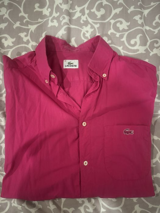 Camisa lacoste rosa